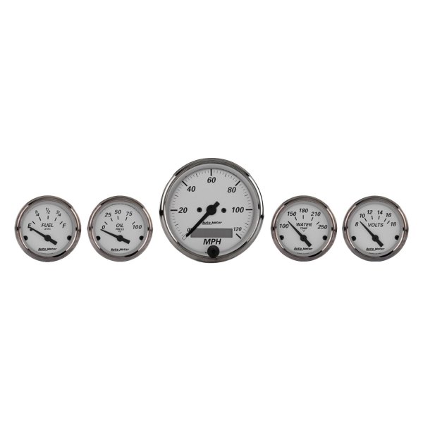 Auto Meter® - American Platinum Series 5-Piece Kit