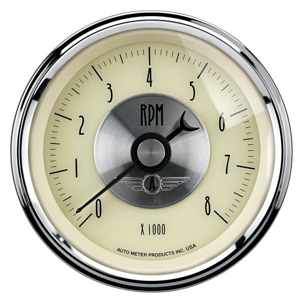 Auto Meter® - Prestige Antique Ivory Series 3-3/8" In-Dash Tachometer Gauge, 0-8,000 RPM