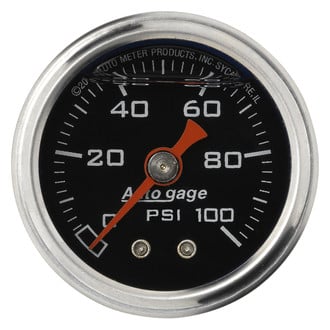 Auto Meter® - Auto Gage Series 1-1/2" Pressure Gauge, 0-100 PSI