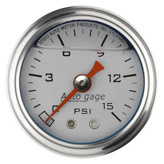 Auto Meter® - Auto Gage Series 1-1/2" Pressure Gauge, 0-15 PSI