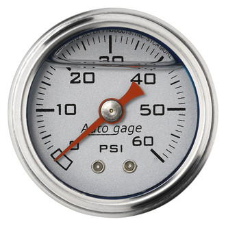 Auto Meter® - Auto Gage Series 1-1/2" Pressure Gauge, 0-60 PSI