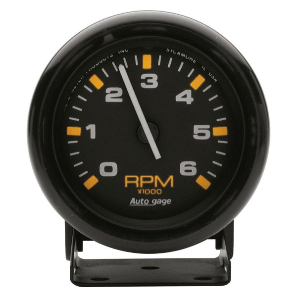 Auto Meter® - Auto Gage Series 2-3/4" Pedestal Tachometer Gauge, 0-6,000 RPM