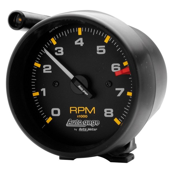 Auto Meter® - Auto Gage Series 3-3/4" Pedestal Tachometer Gauge with External Shift-Lite, 0-8,000 RPM