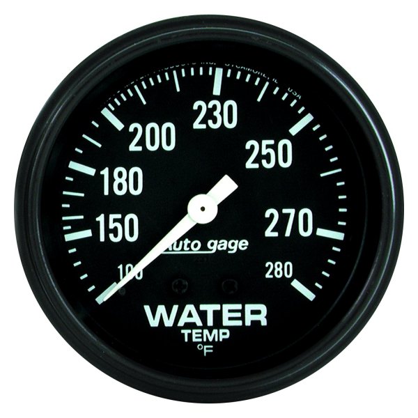 Auto Meter® - Auto Gage Series 2-5/8" Water Temperature Gauge, 100-280 F