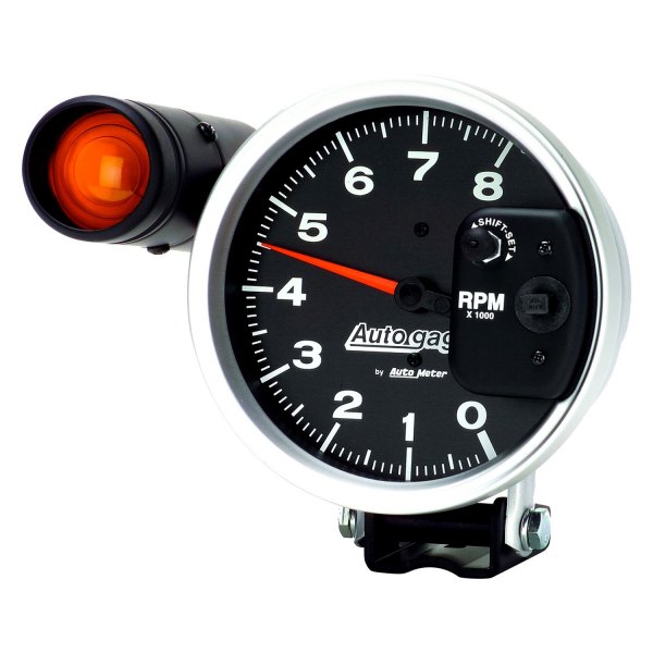 Auto Meter® - Auto Gage Series 5" Pedestal Tachometer Gauge with External Shift-Lite, 0-8,000 RPM