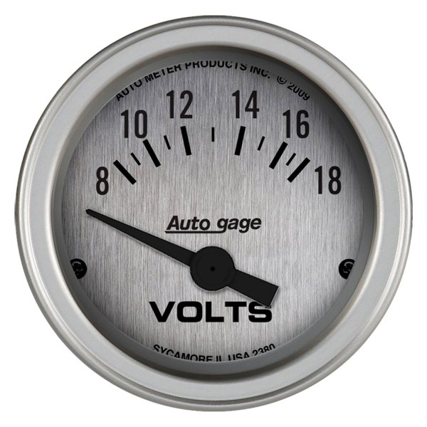 Auto Meter® - Auto Gage Series 2-1/16" Voltmeter Gauge, 8-18V