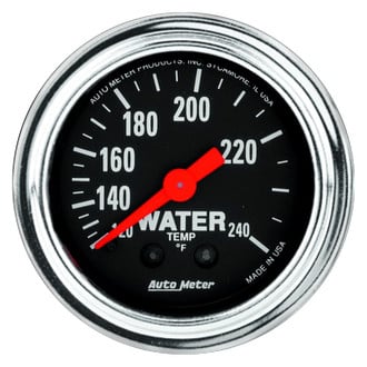 Auto Meter® - Traditional Chrome Series 2-1/16" Water Temperature Gauge, 120-240 F