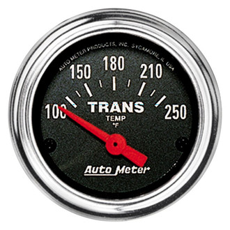 Auto Meter® 2552 - Traditional Chrome Series 2-1/16" Transmission Temperature Gauge, 100-250 F