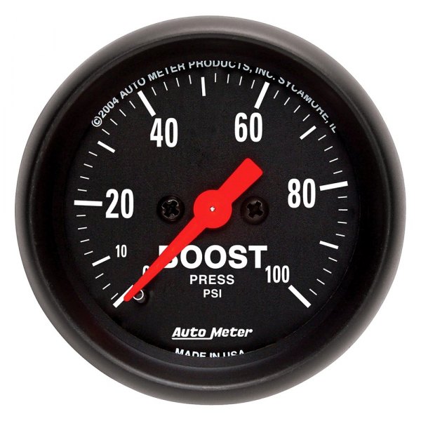 Auto Meter® - Z-Series 2-1/16" Boost Gauge, 0-100 PSI