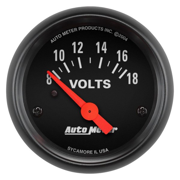 Auto Meter® - Z-Series 2-1/16" Voltmeter Gauge, 8-18V
