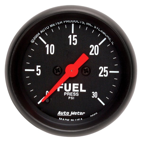 Auto Meter® - Z-Series 2-1/16" Fuel Pressure Gauge, 0-30 PSI