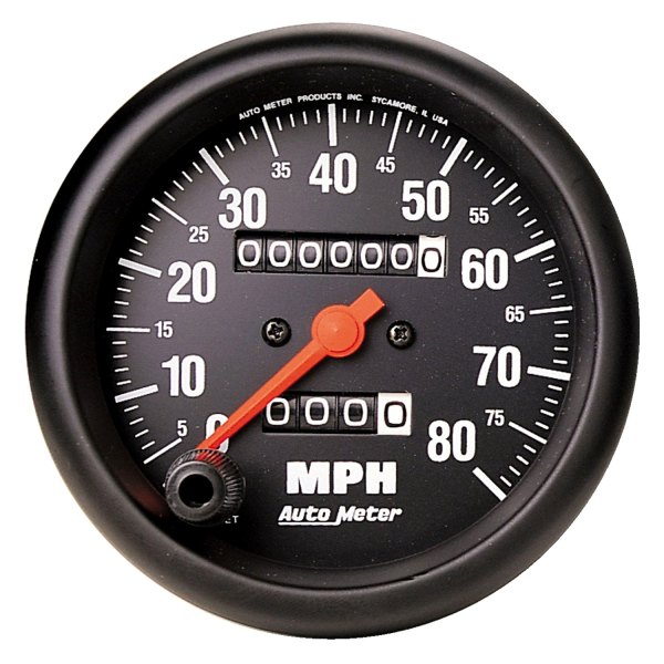 Auto Meter® - Z-Series 3-3/8" Speedometer Gauge, 0-80 MPH