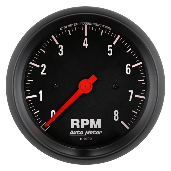 Auto Meter® - Z-Series 3-3/8" In-Dash Tachometer Gauge, 0-8,000 RPM