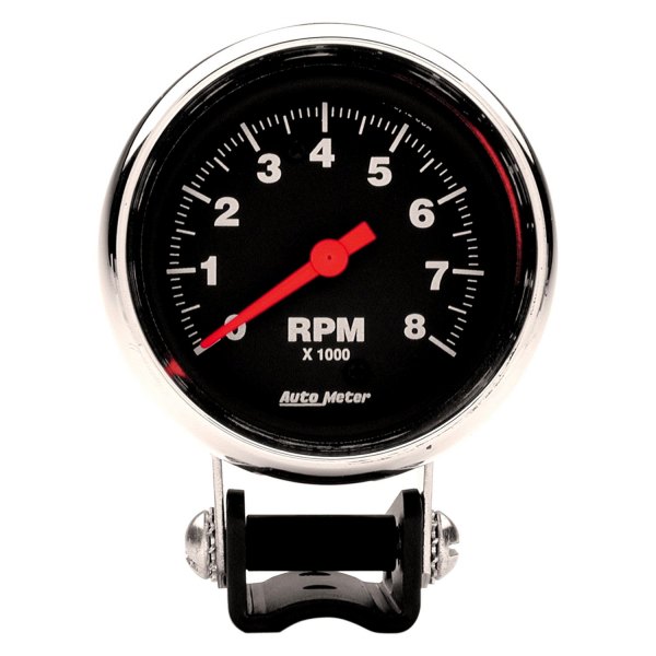 Auto Meter® - Traditional Chrome Series 2-5/8" Pedestal Tachometer Gauge, 0-8,000 RPM
