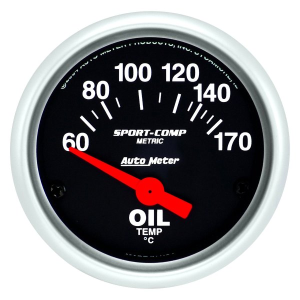 Auto Meter® - Sport-Comp Series 2-1/16" Oil Temperature Gauge, 60-170 C