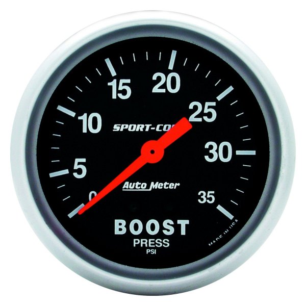 Auto Meter® - Sport-Comp Series 2-5/8" Boost Gauge, 0-35 PSI