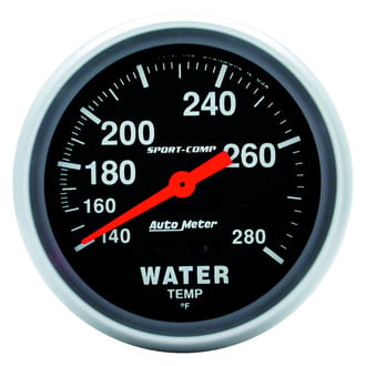 Auto Meter® - Sport-Comp Series Water Temperature Gauges