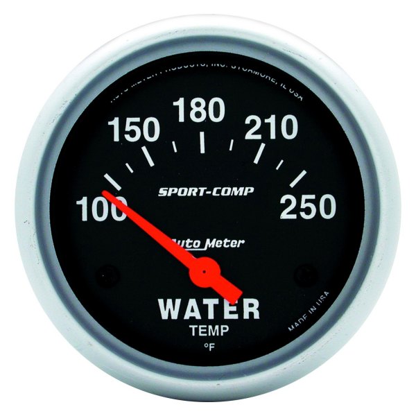Auto Meter® - Sport-Comp Series 2-5/8" Water Temperature Gauge, 100-250 F