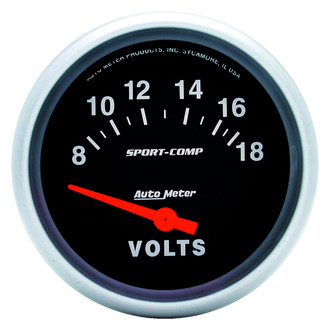 Auto Meter® - Sport-Comp Series Voltmeter Gauges