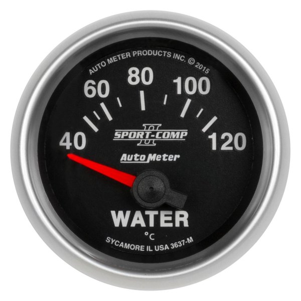 Auto Meter® - Sport-Comp II Series 2-1/16" Water Temperature Gauge, 40-120 C