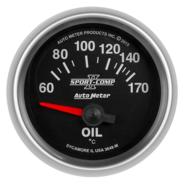 Auto Meter® - Sport-Comp II Series 2-1/16" Oil Temperature Gauge, 60-170 C