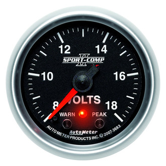 Auto Meter® - Sport-Comp II Series Voltmeter Gauges
