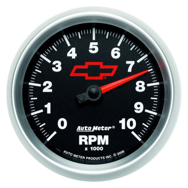 Auto Meter® - GM Black Series 3-3/8" In-Dash Tachometer Gauge, 0-10,000 RPM