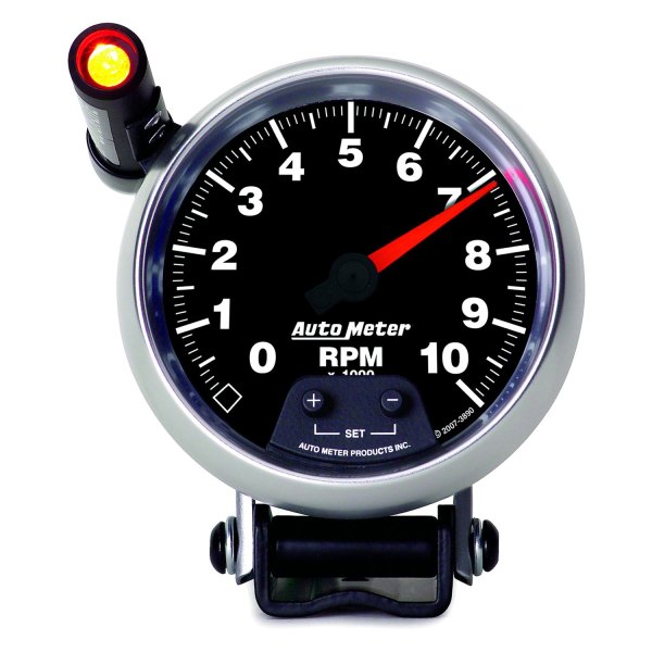 Auto Meter® - GS Series 3-3/4" Pedestal Tachometer Gauge with External Quick-Lite, 0-10,000 RPM
