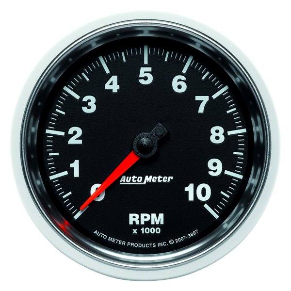 Auto Meter® - GS Series 3-3/8" In-Dash Tachometer Gauge, 0-10,000 RPM
