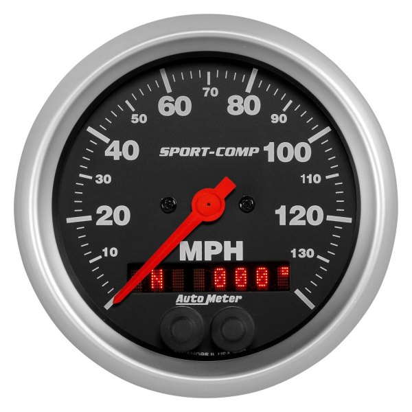 Auto Meter® - Sport-Comp Series 3-3/8" GPS Speedometer Gauge, 0-140 MPH