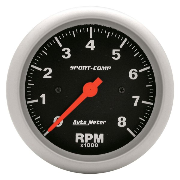 Auto Meter® - Sport-Comp Series 3-3/8" In-Dash Tachometer Gauge, 0-8,000 RPM