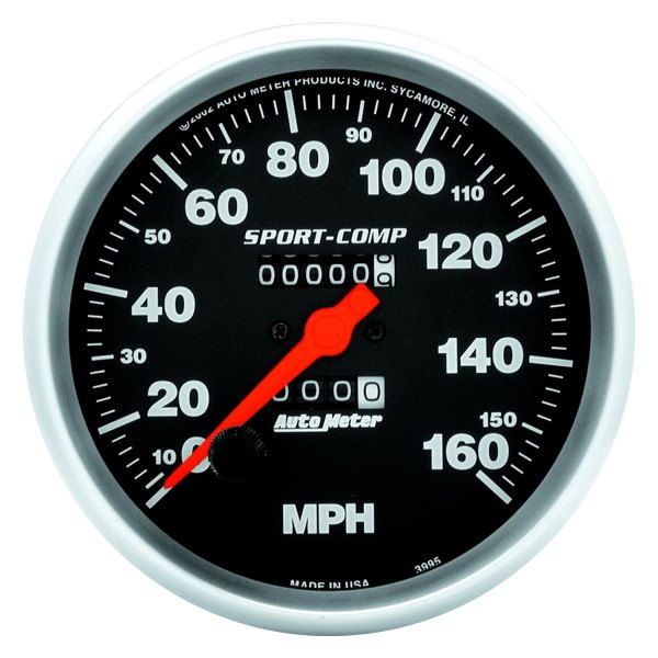 Auto Meter® - Sport-Comp Series 5" Speedometer Gauge, 0-160 MPH