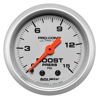 Auto Meter® 4302 - Ultra-Lite Series 2-1/16" Boost Gauge, 0-15 PSI