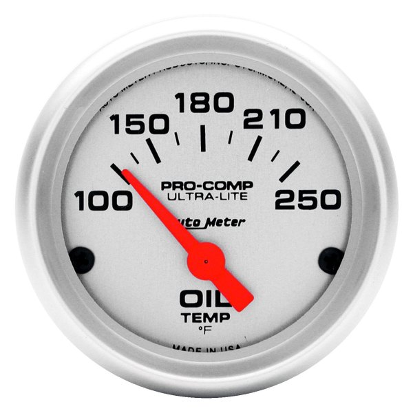 Auto Meter® - Ultra-Lite Series 2-1/16" Oil Temperature Gauge, 100-250 F