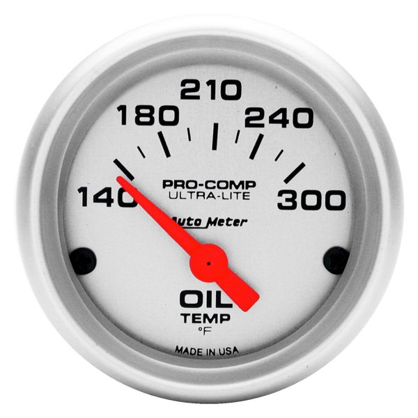 Auto Meter® - Ultra-Lite Series 2-1/16" Oil Temperature Gauge, 140-300 F