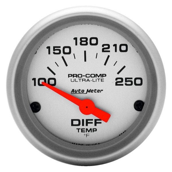 Auto Meter® - Ultra-Lite Series 2-1/16" Differential Temperature Gauge, 100-250 F