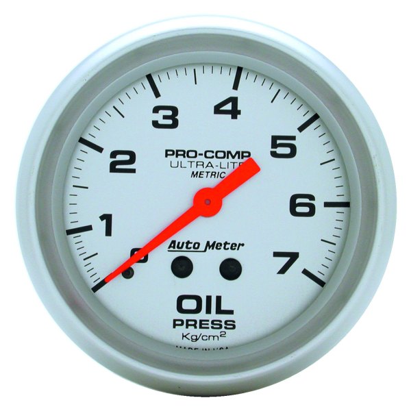 Auto Meter® - Ultra-Lite Series 2-5/8" Oil Pressure Gauge, 0-7Kg/ Cm2