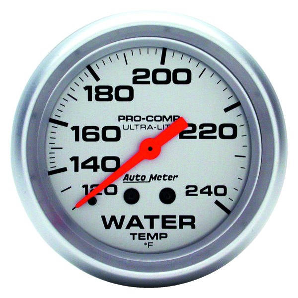 Auto Meter® - Ultra-Lite Series 2-5/8" Water Temperature Gauge, 120-240 F