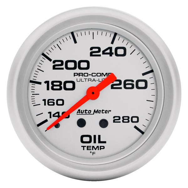 Auto Meter® - Ultra-Lite Series 2-5/8" Oil Temperature Gauge, 140-280 F