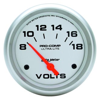 Auto Meter® - Ultra-Lite Series Voltmeter Gauges