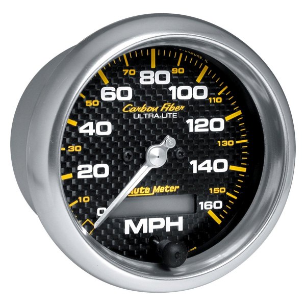Auto Meter® - Carbon Fiber Series 3-3/8" Speedometer Gauge, 0-160 MPH