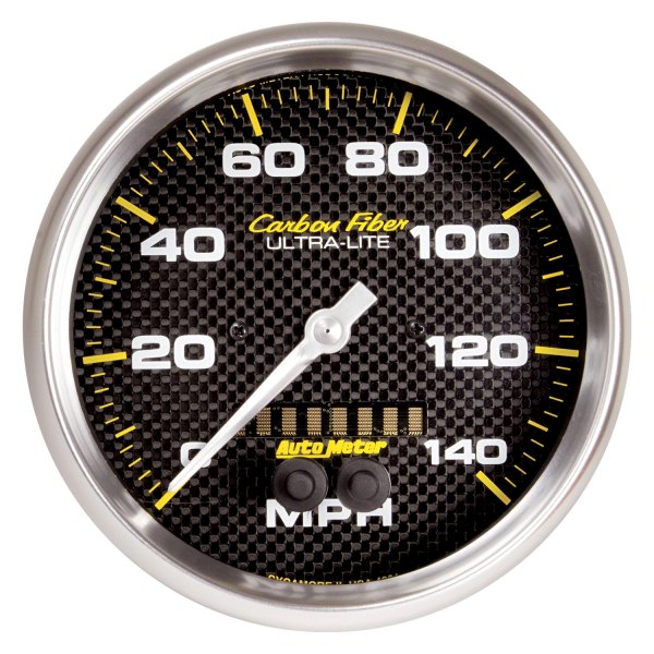 Auto Meter® - Carbon Fiber Series 5" GPS Speedometer Gauge, 0-140 MPH