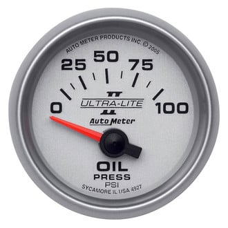 Auto Meter® 4927 - Ultra-Lite II Series 2-1/16" Oil Pressure Gauge, 0-100 PSI
