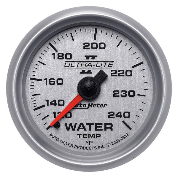 Auto Meter® - Ultra-Lite II Series 2-1/16" Water Temperature Gauge, 120-240 F