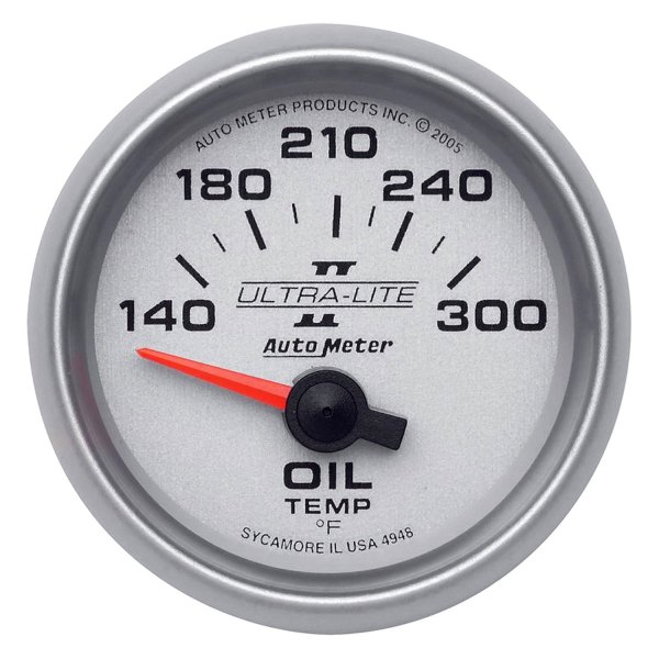 Auto Meter® - Ultra-Lite II Series 2-1/16" Oil Temperature Gauge, 140-300 F
