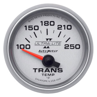 Auto Meter® 4949 - Ultra-Lite II Series 2-1/16" Transmission Temperature Gauge, 100-250 F