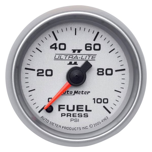 Auto Meter® - Ultra-Lite II Series 2-1/16" Fuel Pressure Gauge, 0-100 PSI