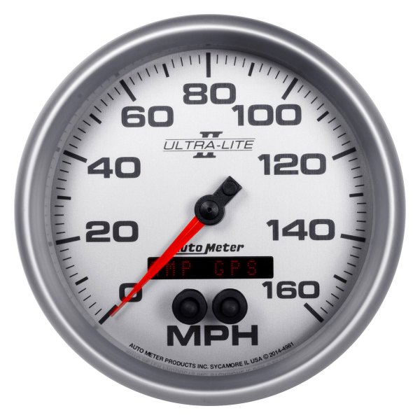 Auto Meter® - Ultra-Lite II Series 5" GPS Speedometer Gauge, 0-160 MPH