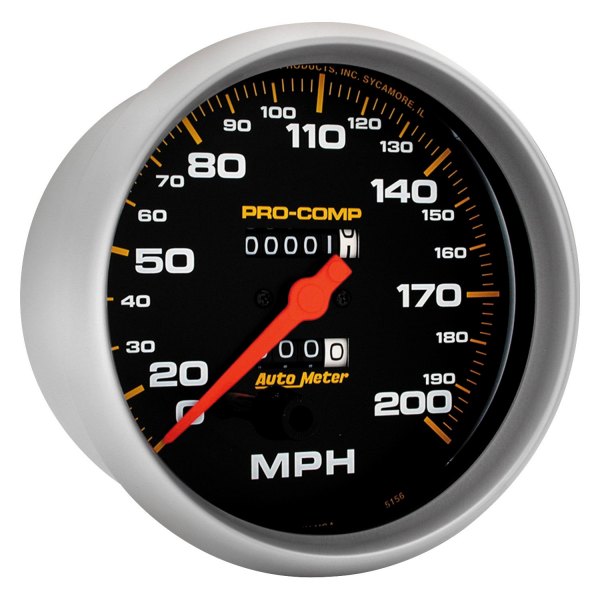 Auto Meter® - Pro-Comp Series 5" Speedometer Gauge, 0-200 MPH