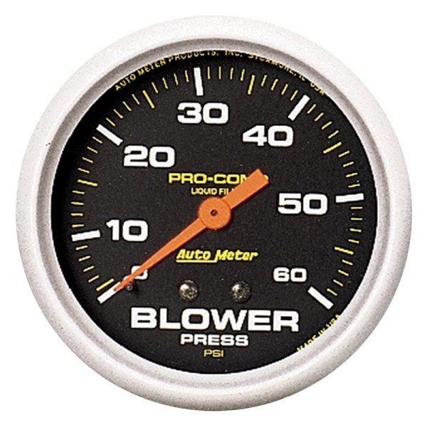 Auto Meter® - Pro-Comp Series 2-5/8" Blower Pressure Gauge, 0-60 PSI, Black